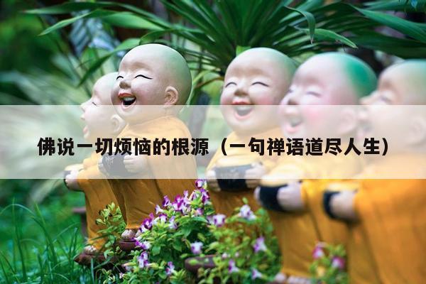 佛说一切烦恼的根源（一句禅语道尽人生）