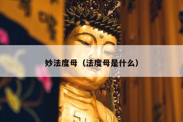 妙法度母（法度母是什么）