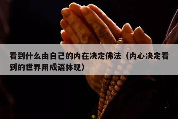 看到什么由自己的内在决定佛法（内心决定看到的世界用成语体现）