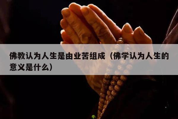 佛教认为人生是由业苦组成（佛学认为人生的意义是什么）