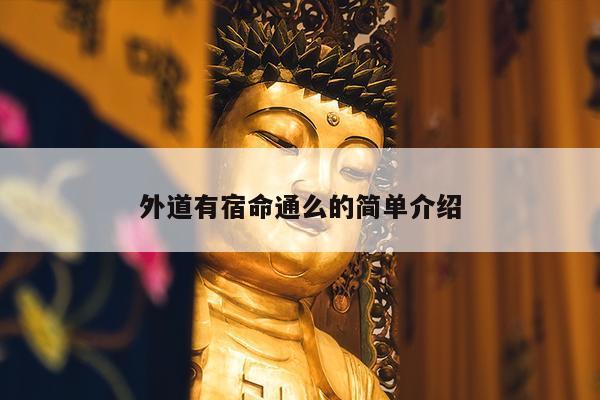 外道有宿命通么的简单介绍