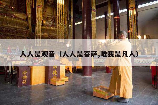 人人是观音（人人是菩萨,唯我是凡人）