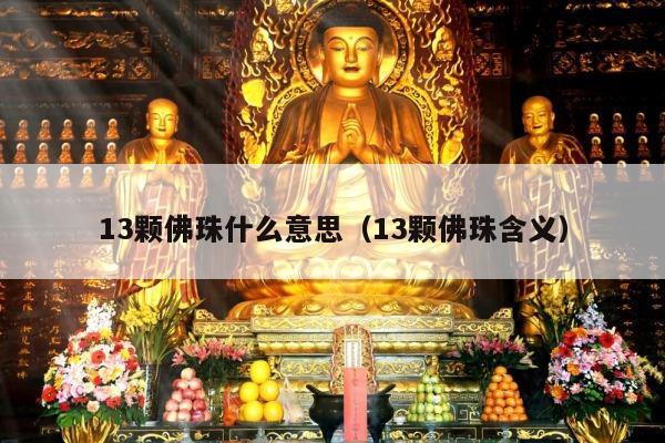 13颗佛珠什么意思（13颗佛珠含义）