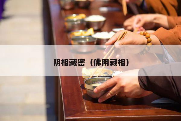 阴相藏密（佛阴藏相）