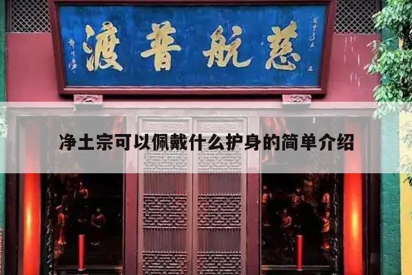 净土宗可以佩戴什么护身的简单介绍
