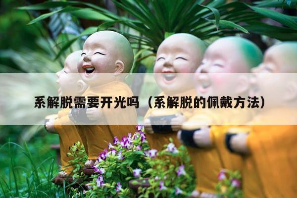 系解脱需要开光吗（系解脱的佩戴方法）