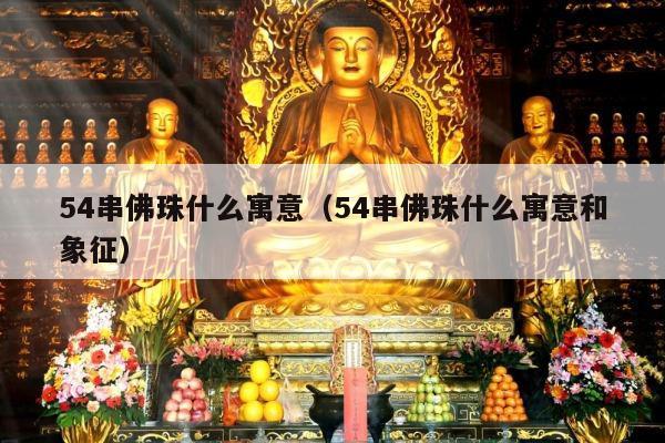 54串佛珠什么寓意（54串佛珠什么寓意和象征）