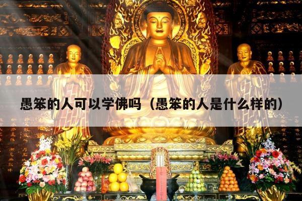 愚笨的人可以学佛吗（愚笨的人是什么样的）