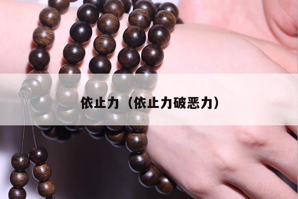 依止力（依止力破恶力）