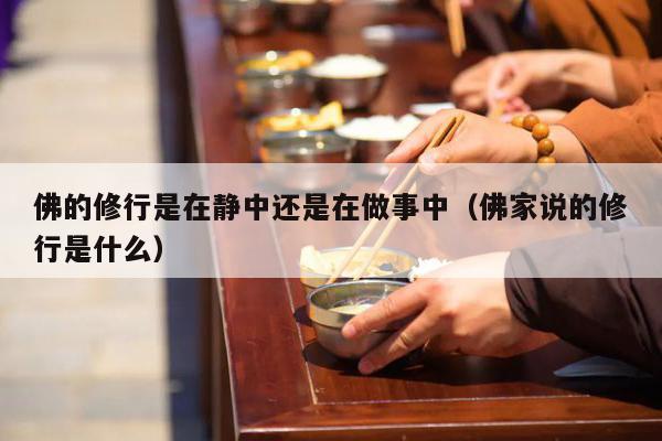 佛的修行是在静中还是在做事中（佛家说的修行是什么）