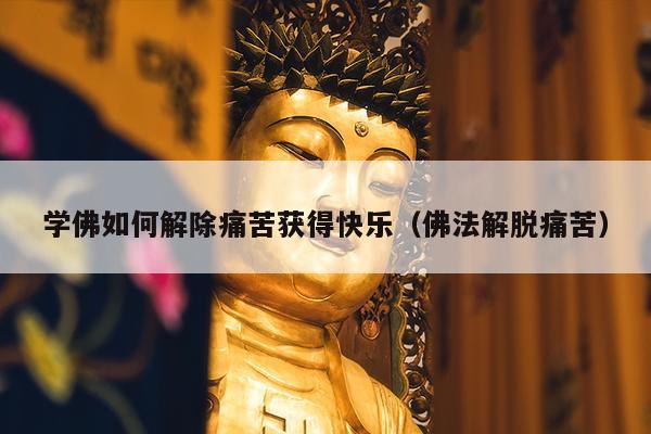 学佛如何解除痛苦获得快乐（佛法解脱痛苦）