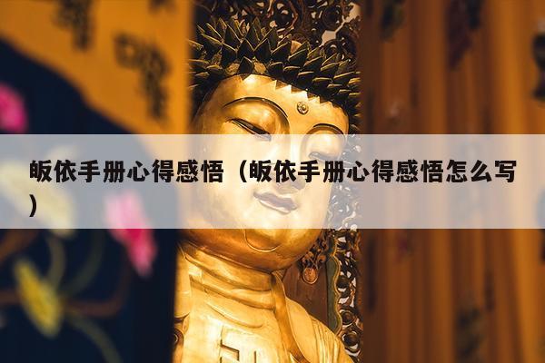 皈依手册心得感悟（皈依手册心得感悟怎么写）