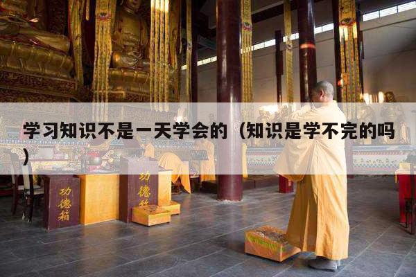 学习知识不是一天学会的（知识是学不完的吗）