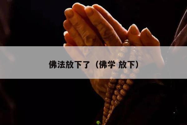佛法放下了（佛学 放下）