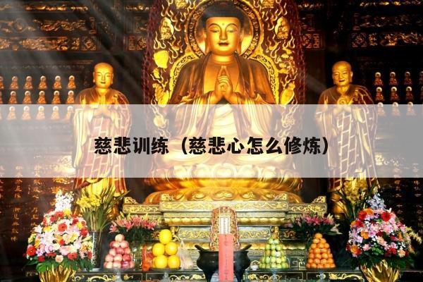 慈悲训练（慈悲心怎么修炼）