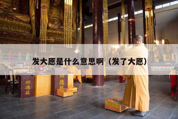 发大愿是什么意思啊（发了大愿）