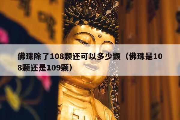 佛珠除了108颗还可以多少颗（佛珠是108颗还是109颗）