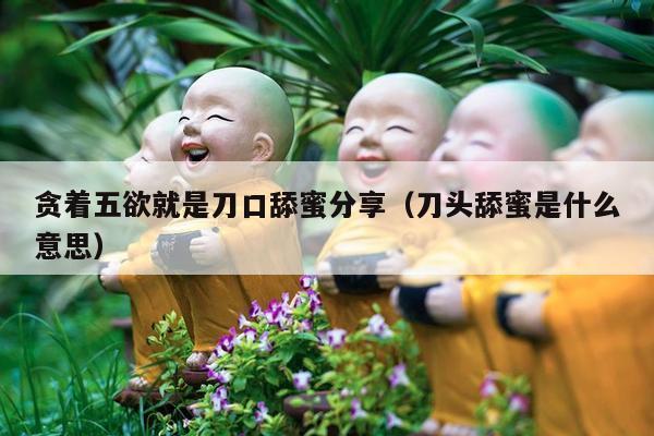 贪着五欲就是刀口舔蜜分享（刀头舔蜜是什么意思）