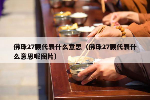 佛珠27颗代表什么意思（佛珠27颗代表什么意思呢图片）