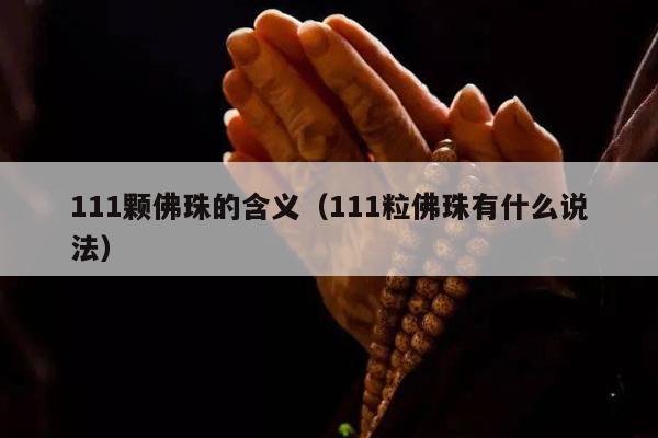 111颗佛珠的含义（111粒佛珠有什么说法）