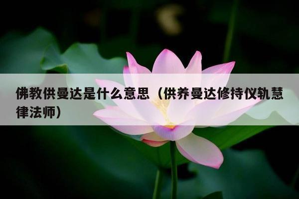 佛教供曼达是什么意思（供养曼达修持仪轨慧律法师）