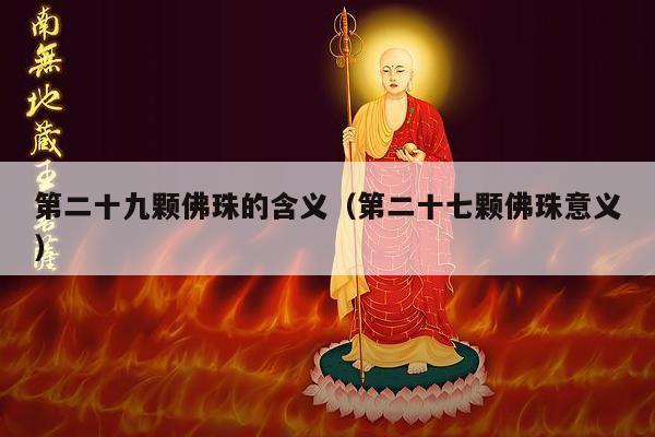 第二十九颗佛珠的含义（第二十七颗佛珠意义）