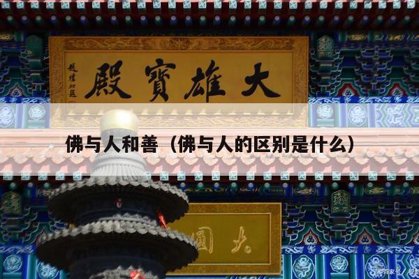 佛与人和善（佛与人的区别是什么）