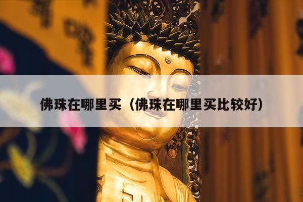 佛珠在哪里买（佛珠在哪里买比较好）
