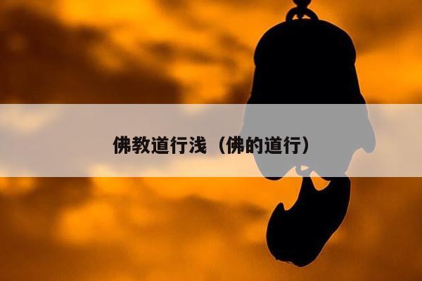佛教道行浅（佛的道行）