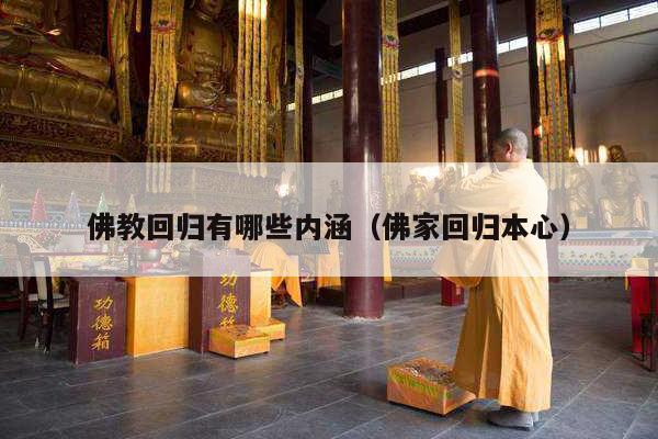 佛教回归有哪些内涵（佛家回归本心）