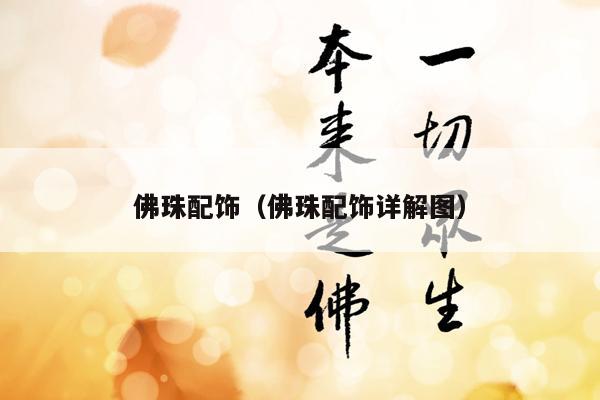 佛珠配饰（佛珠配饰详解图）