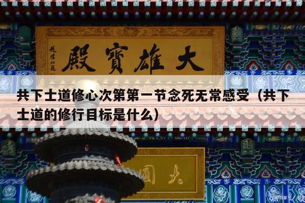 共下士道修心次第第一节念死无常感受（共下士道的修行目标是什么）