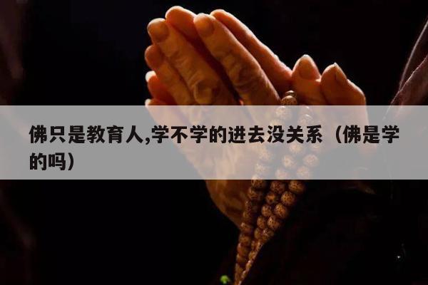 佛只是教育人,学不学的进去没关系（佛是学的吗）