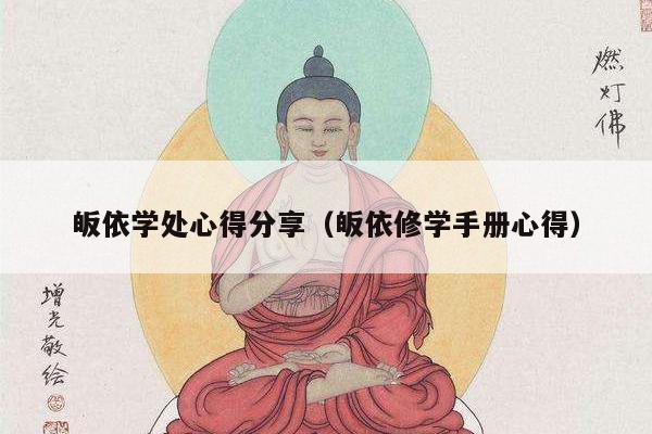 皈依学处心得分享（皈依修学手册心得）