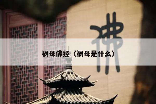 祸母佛经（祸母是什么）