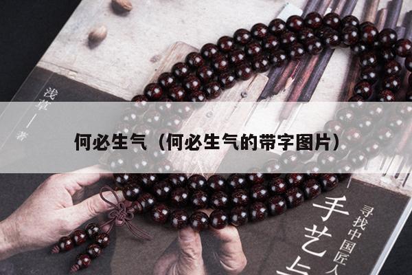 何必生气（何必生气的带字图片）