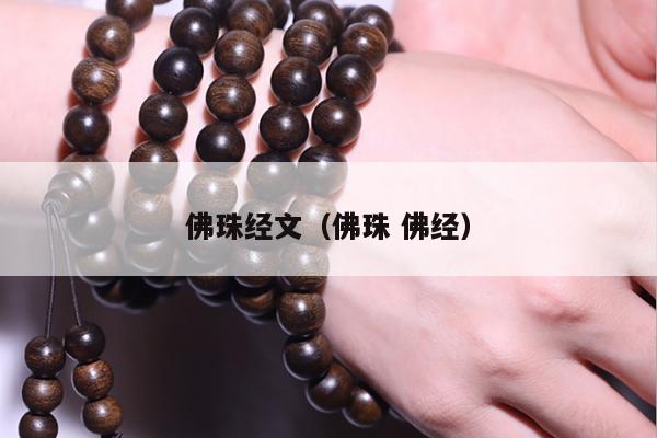 佛珠经文（佛珠 佛经）