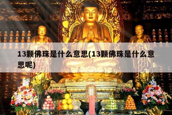 13颗佛珠是什么意思(13颗佛珠是什么意思呢)