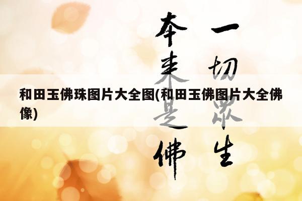和田玉佛珠图片大全图(和田玉佛图片大全佛像)