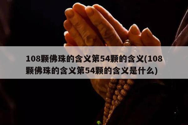 108颗佛珠的含义第54颗的含义(108颗佛珠的含义第54颗的含义是什么)