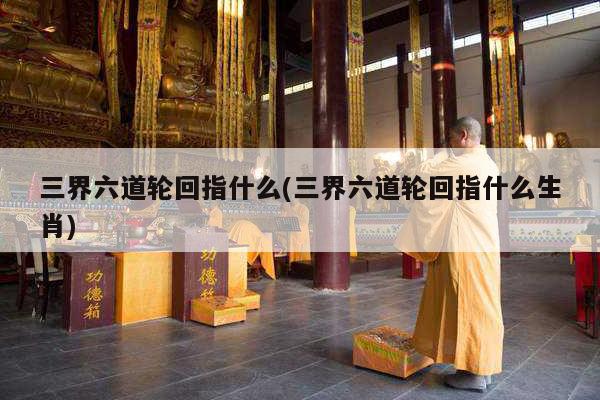 三界六道轮回指什么(三界六道轮回指什么生肖)