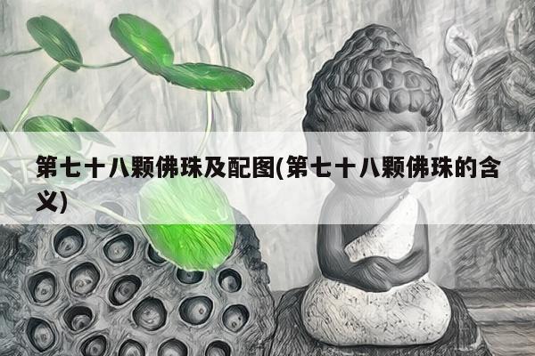 第七十八颗佛珠及配图(第七十八颗佛珠的含义)