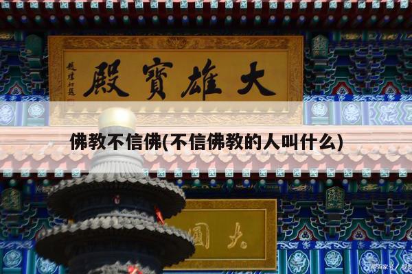 佛教不信佛(不信佛教的人叫什么)