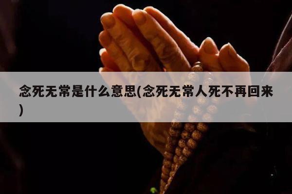 念死无常是什么意思(念死无常人死不再回来)