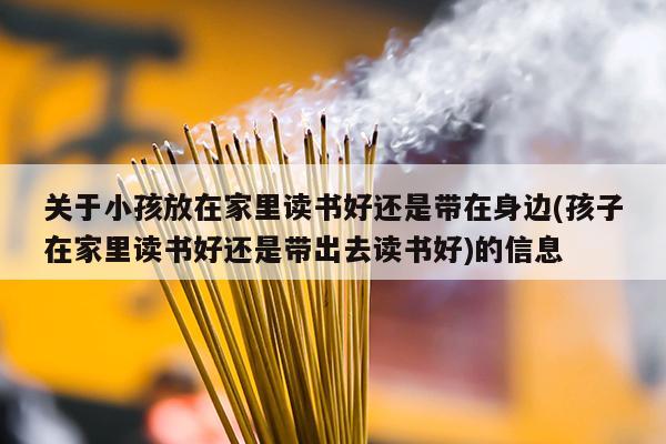 关于小孩放在家里读书好还是带在身边(孩子在家里读书好还是带出去读书好)的信息