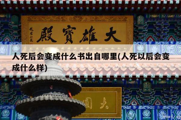人死后会变成什么书出自哪里(人死以后会变成什么样)