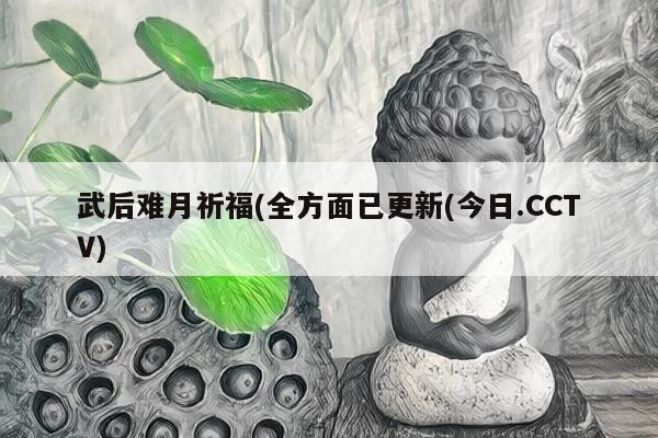 武后难月祈福(全方面已更新(今日.CCTV)
