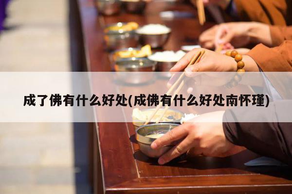 成了佛有什么好处(成佛有什么好处南怀瑾)