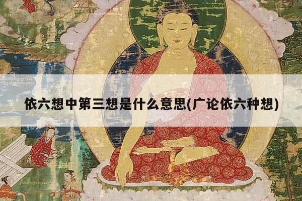 依六想中第三想是什么意思(广论依六种想)