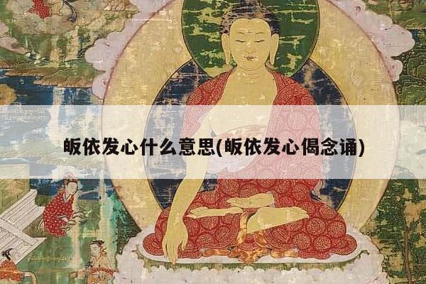 皈依发心什么意思(皈依发心偈念诵)